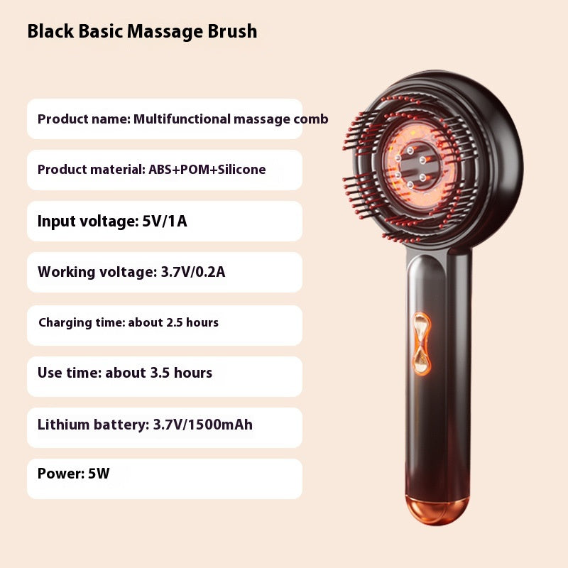 Electric Scalp Comb with 3-Color Light Therapy  FitiqueFit