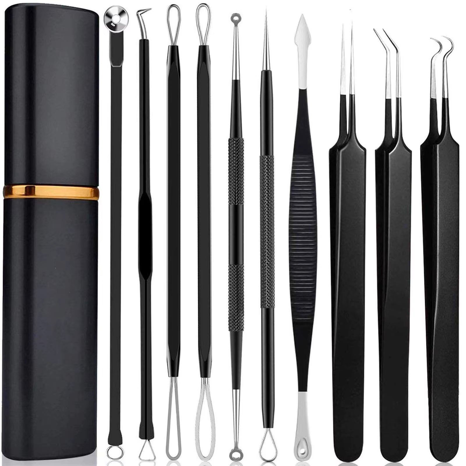 Professional 10‑Piece Blackhead & Pimple Extractor Kit  FitiqueFit
