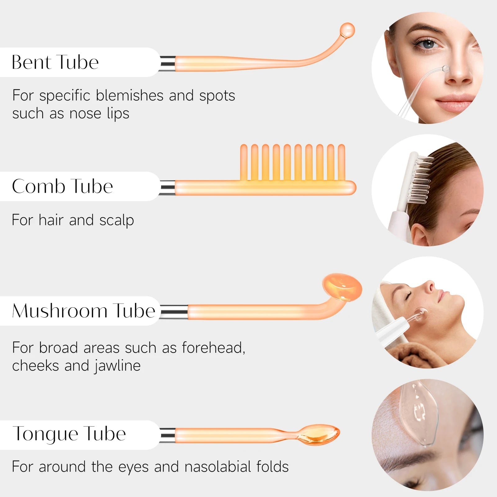DARSONVAL High Frequency Electrode Wand Machine Neon Electrotherapy Glass Tube Acne Spot Wrinkles Remover Beauty Facial Care DermaStorm