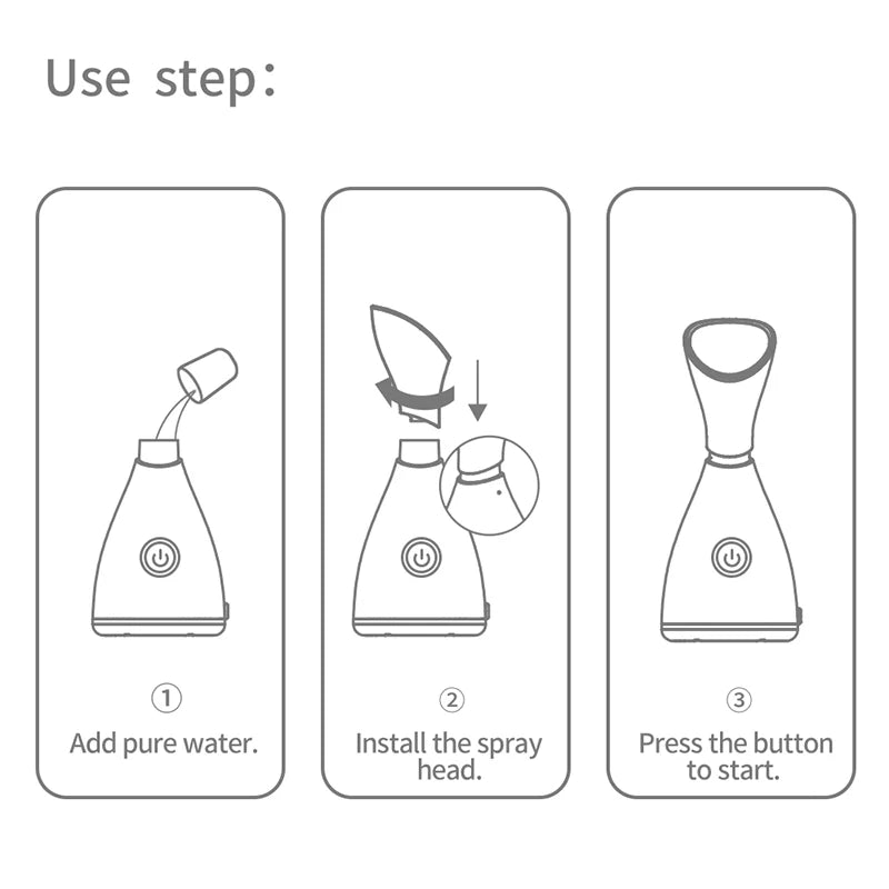 Nano Ionic Mini Facial Steamer DermaStorm