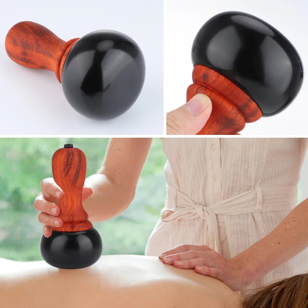 Hot Stone Electric Gua Sha Massager Natural Bianstone GuaSha Scraping Back Neck Face Relax Muscles Massage Skin Lift Care Spa DermaStorm