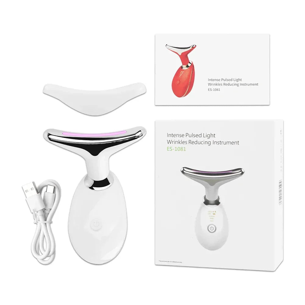 Anti Wrinkle Facial Massager Neck Face Beauty Skin Tighten Facial Lift Device Reduce Double Chin, YYDS  FitiqueFit