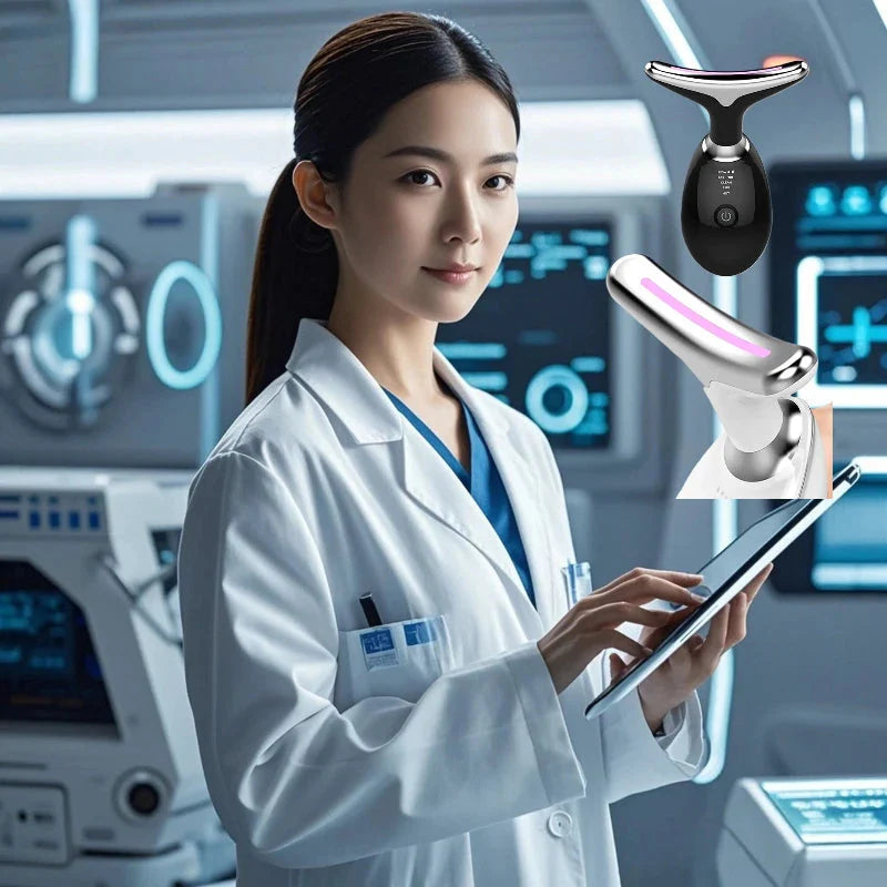 Anti Wrinkle Facial Massager Neck Face Beauty Skin Tighten Facial Lift Device Reduce Double Chin, YYDS  FitiqueFit