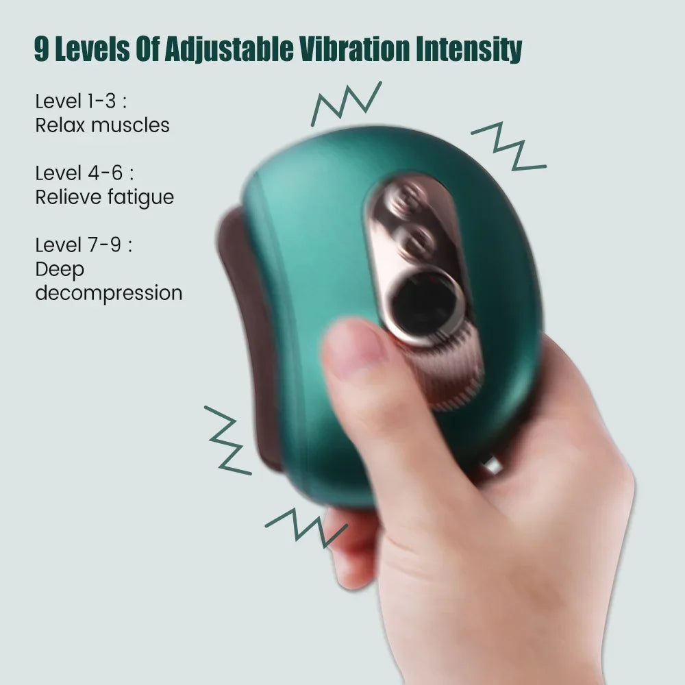 Electric Guasha Massager Body Scraping Heating Vibration Muscle Guasha Face Neck Eye Massage Knife Stone Gua Sha Gouache Scraper DermaStorm