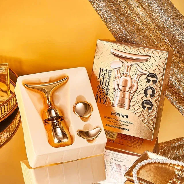 3 In 1 Facial Lifting Device Neck Facial Eye Massage Face Slimmer EMS Beauty Skin Tightening Wrinkle Anti Aging Face Massager  FitiqueFit