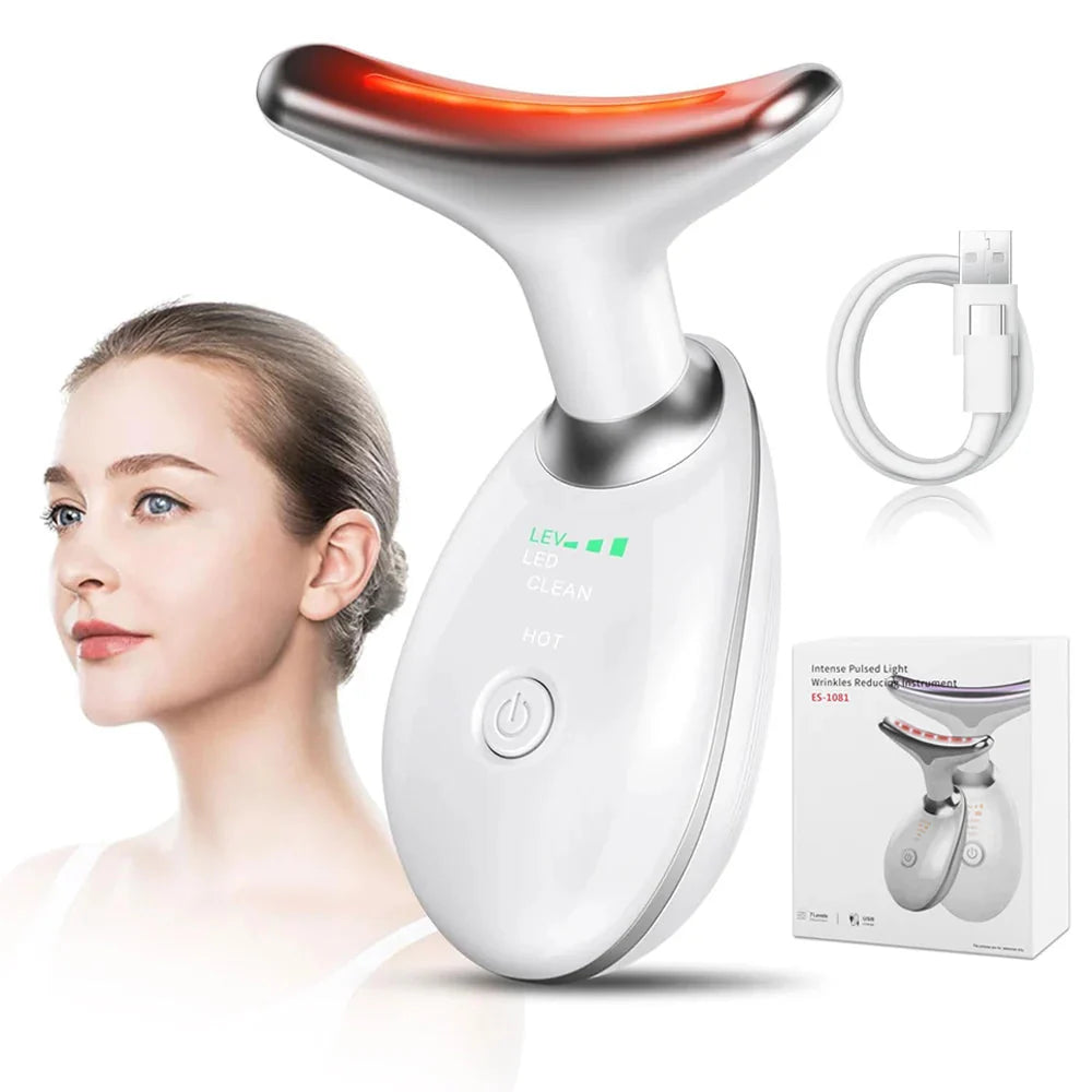 Anti Wrinkle Facial Massager Neck Face Beauty Skin Tighten Facial Lift Device Reduce Double Chin, YYDS  FitiqueFit