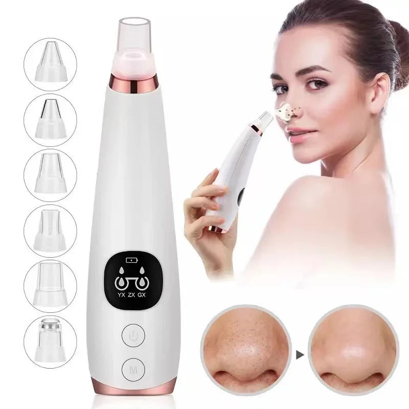 Electric Blackhead Remover Vacuum Acne Cleaner Black Spots Removal Facial Deep Cleansing Pore Cleaner Machine Skin Care Tools DermaStorm