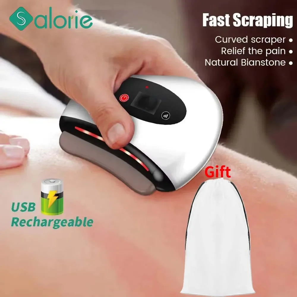 Electric Gua Sha Massager – Heat, Vibration & LED  FitiqueFit