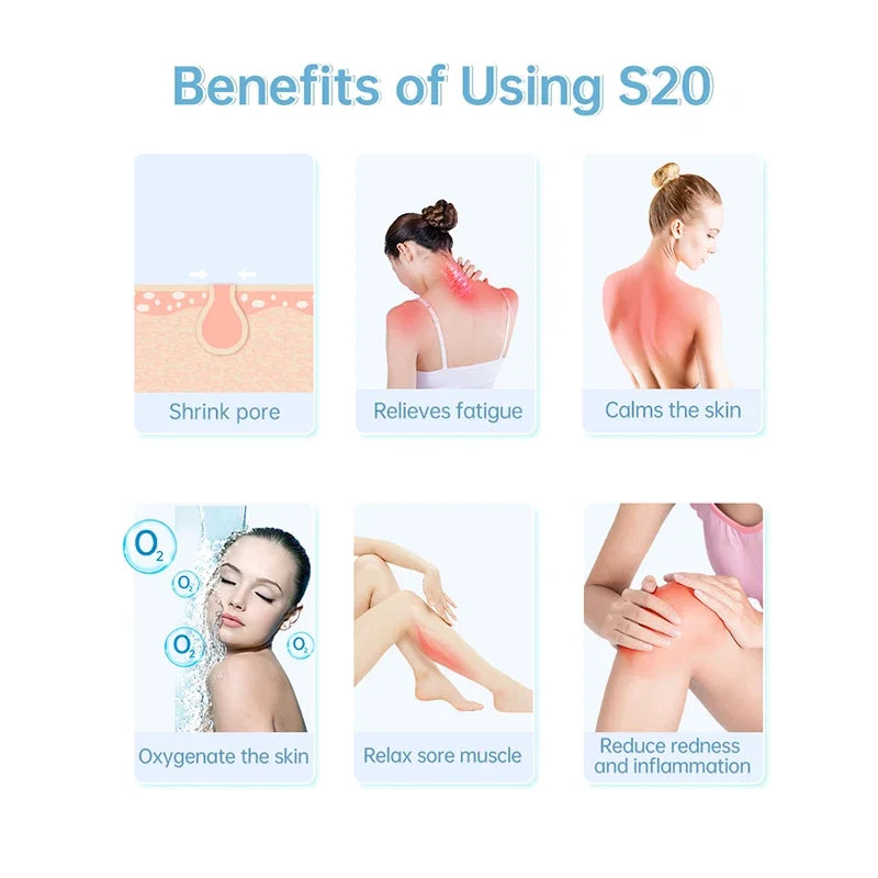 Ice Skincare Roller S20 Derma Cooling Rolling Reduce Inflammation Shrink Pores Boost Skin Rejuvenation DermaStorm