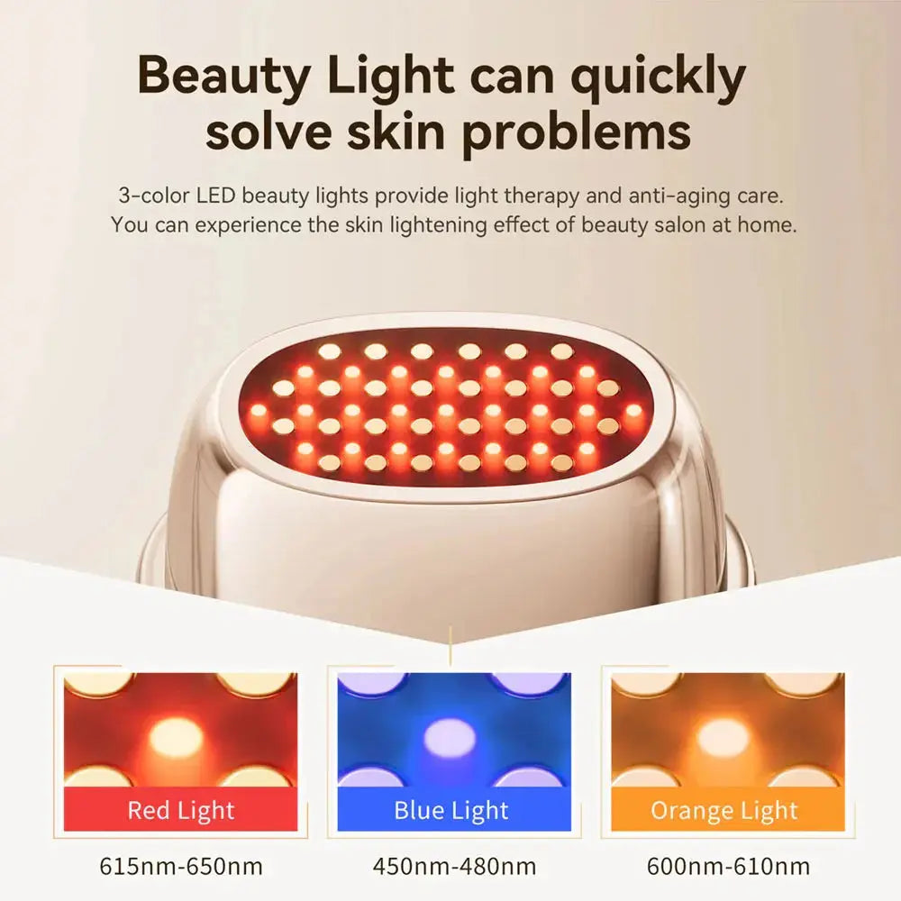 ANLAN Multi-Polar RF Beauty Device EMS Facial Lifting Skin Tightening Anti-Aging Wrinkle 3 Color Light Skincare Massage 24K Gold  FitiqueFit