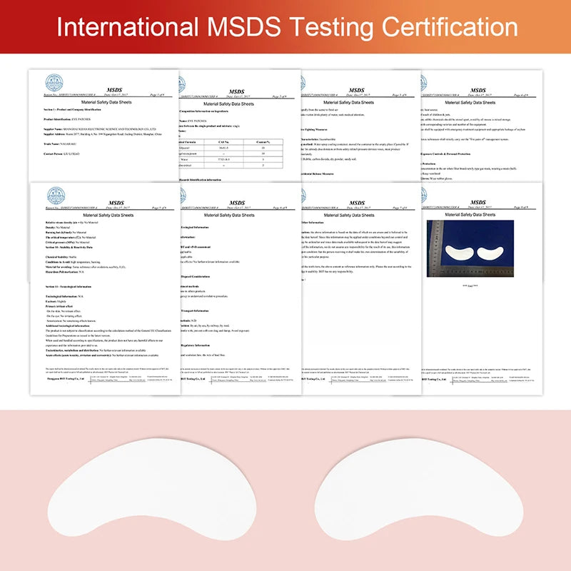 NAGARAKU Eyelash Extension Eyepads Under Eyepads Gel Eyepads Hydrogel Eyepach 60 Pairs Pack Makeup Tools Adhesive DermaStorm