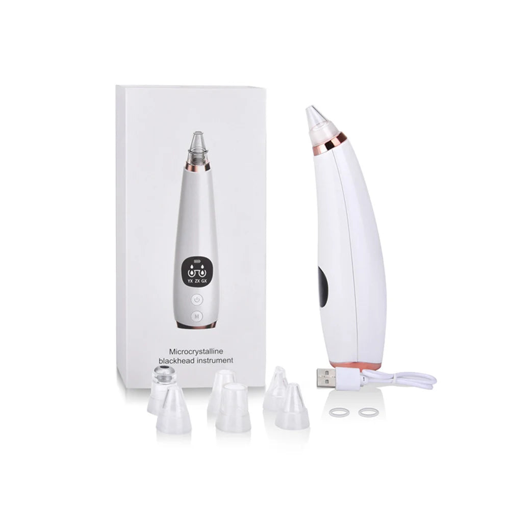 Electric Blackhead Remover Vacuum Acne Cleaner Black Spots Removal Facial Deep Cleansing Pore Cleaner Machine Skin Care Tools DermaStorm
