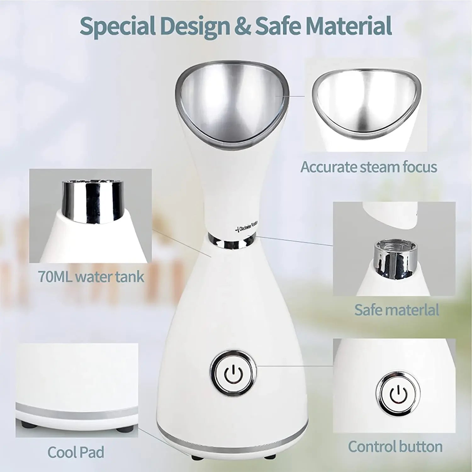 Nano Ionic Mini Facial Steamer DermaStorm
