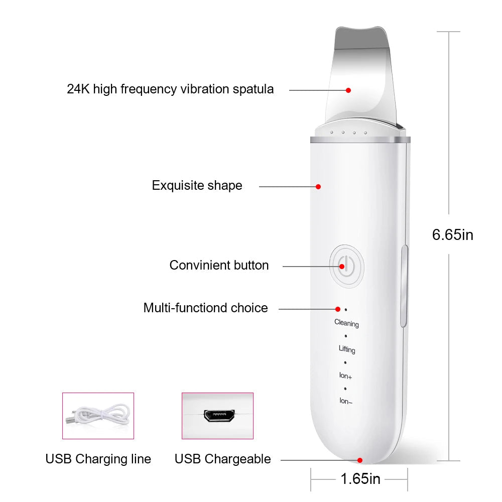 Ultrasonic Skin Scrubber for Deep Blackhead Removal DermaStorm