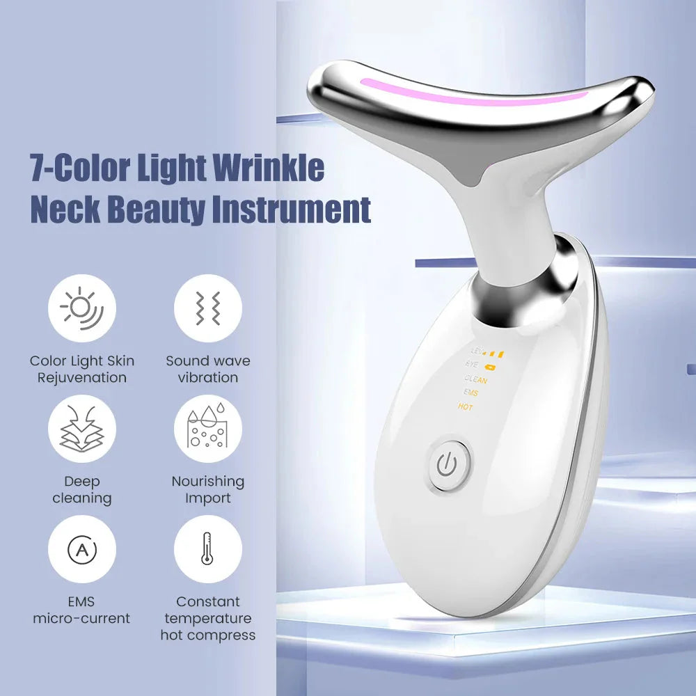 Anti Wrinkle Facial Massager Neck Face Beauty Skin Tighten Facial Lift Device Reduce Double Chin, YYDS  FitiqueFit