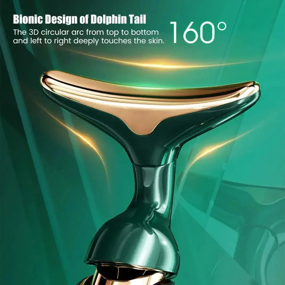 3 In 1 Facial Lifting Device Neck Facial Eye Massage Face Slimmer EMS Beauty Skin Tightening Wrinkle Anti Aging Face Massager  FitiqueFit