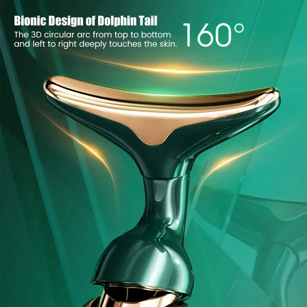 3 In 1 Facial Lifting Device Neck Facial Eye Massage Face Slimmer EMS Beauty Skin Tightening Wrinkle Anti Aging Face Massager  FitiqueFit