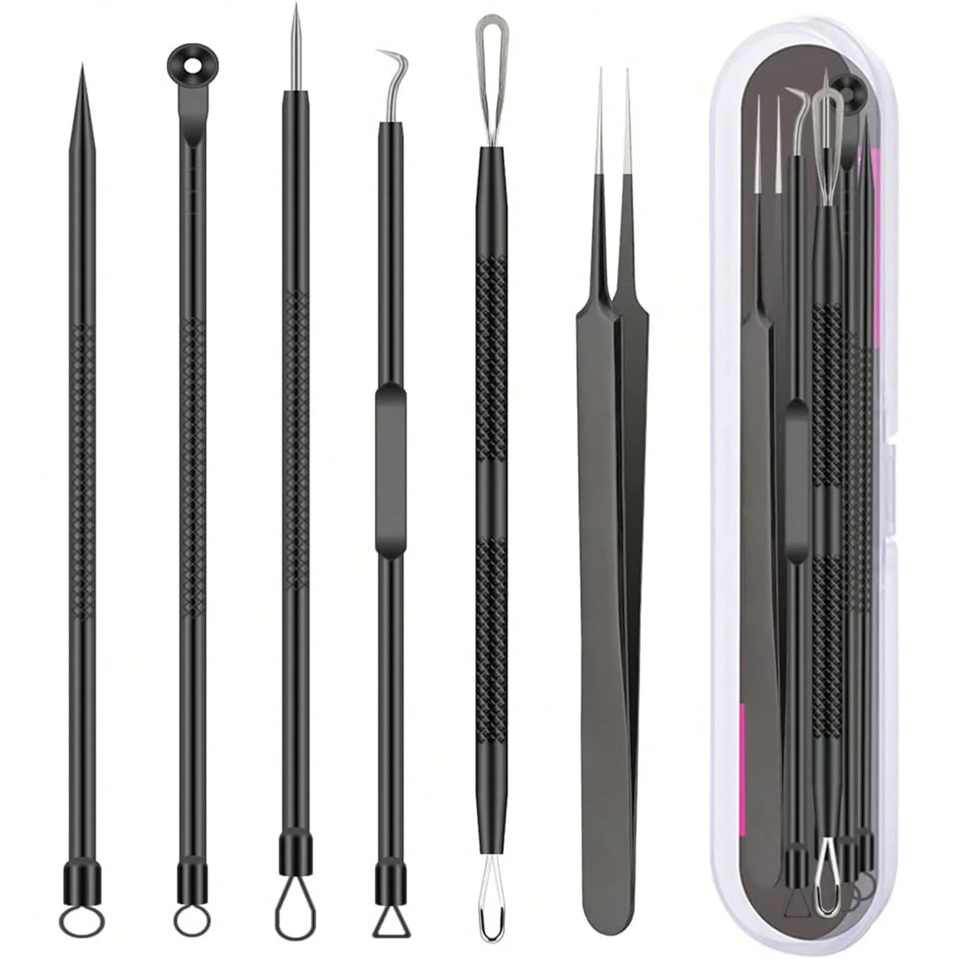6PCS Pimple Removal Tool Blackheads Acne Remover Face Cleaning Kit Black Dots Remover Acne Tool Pimple Patches Acne LBHL16  FitiqueFit