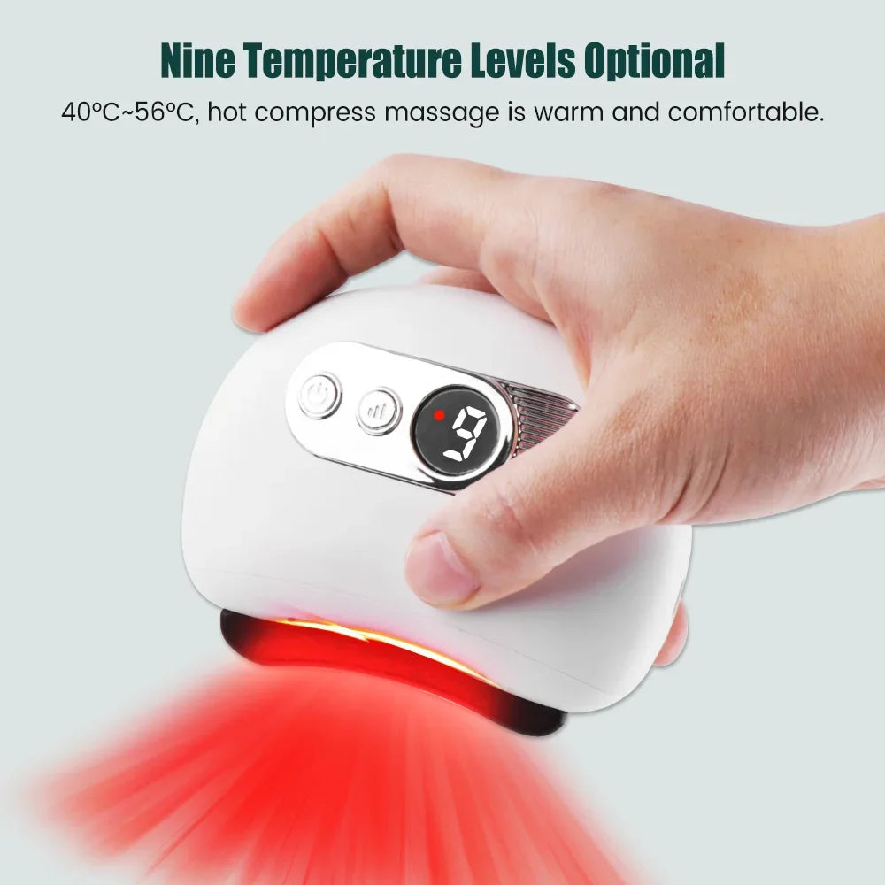 Electric Guasha Massager Body Scraping Heating Vibration Muscle Guasha Face Neck Eye Massage Knife Stone Gua Sha Gouache Scraper DermaStorm