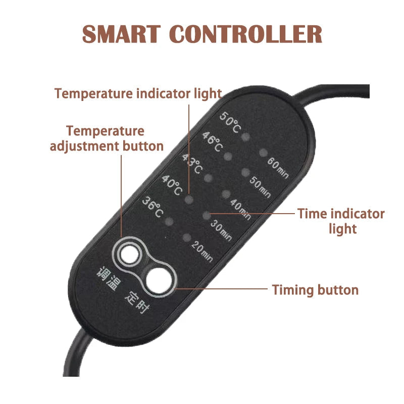 Eye Mask Tourmaline Eye Massager Electric Jade Stone Massage Heat Therapy Germanium Infrared Relaxation Health Care Gift DermaStorm