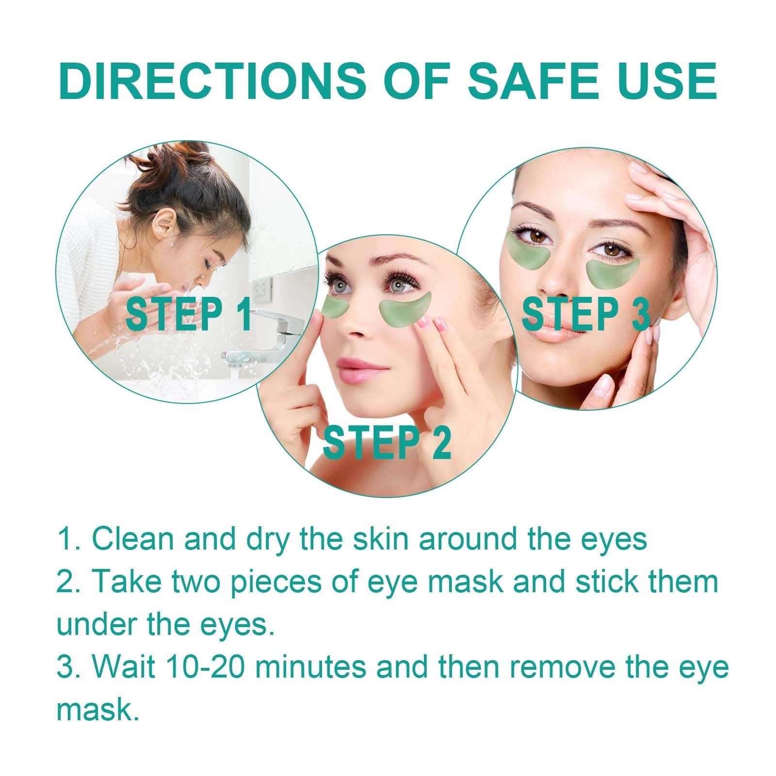 Chlorella Vera Hydrogel Eye Mask – Hydrating, Brightening & Anti-Puffiness  FitiqueFit