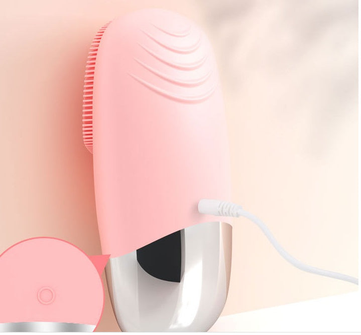Mini Silicone Electric Face Cleansing Brush CJ US